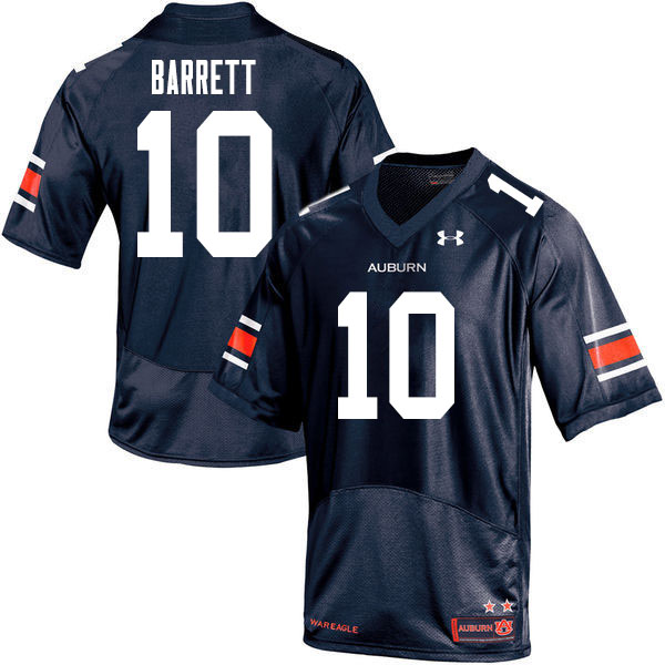 Men #10 Devan Barrett Auburn Tigers College Football Jerseys Sale-Navy